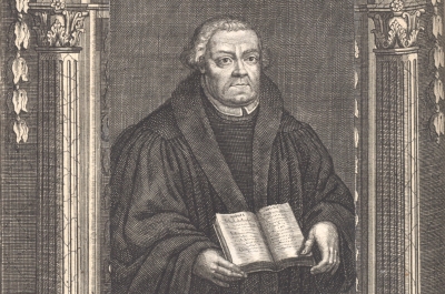 Martin Luther (engraving by Johann Georg Mentzel)