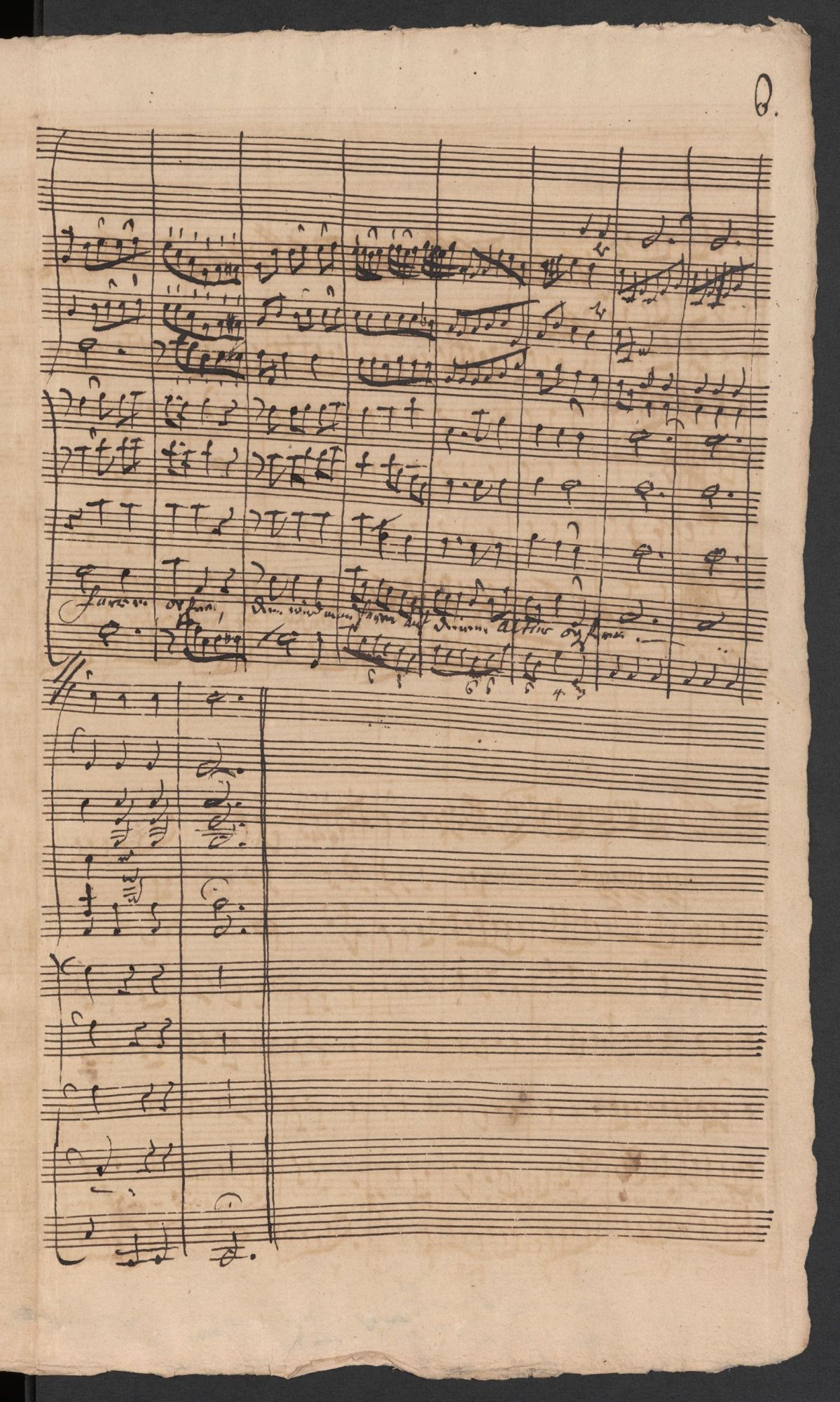 Autograph fragment by J. F. Doles